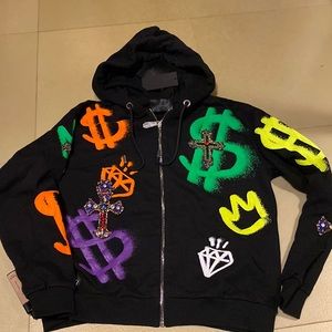 PHILIPP Plein Hoodie Crystals